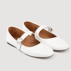 Sandro Sixties Mary Jane ballet flats in Blanc, size 37